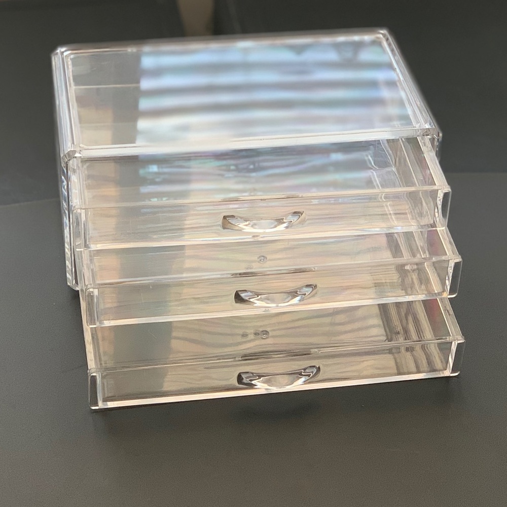 Acrylic 3-Drawer Organizer Box